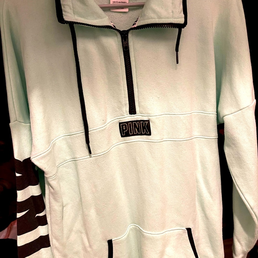 VS PINK Half Zip Top Sweater